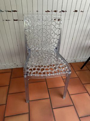 Lot de 20 chaises en plastique transparent, de style moderne… - Photo 1