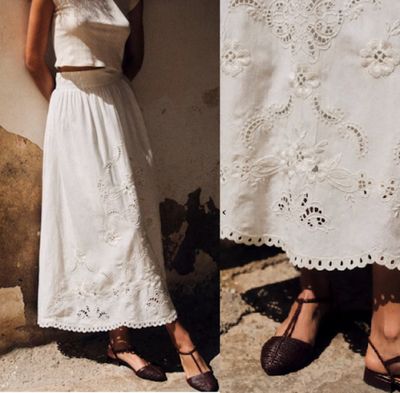 two pictures of a woman in a white dress and a woman in a white dress
