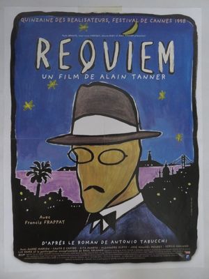 tableau représentant un homme portant un chapeau et des lunettes, avec une moustache