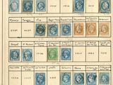 a picture of a sheet of stamps with a picture of a man on it