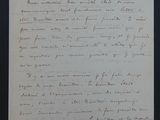 une vieille lettre écrite à la main sur un morceau de papier avec une écriture dessus