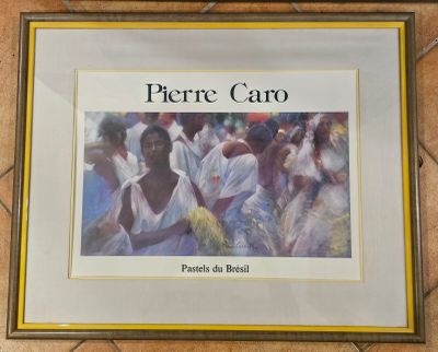 591 / K3 / Pierre Caro, affiche "Pastels du brésil", 40…