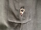 a close up of a piece of fabric with a hole in it