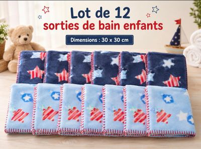 lot de 12 soutis de bain enfants