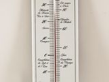 a thermometer hanging on the wall in the room
