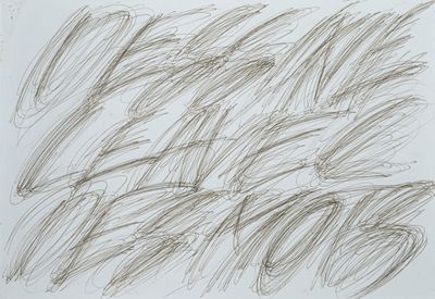 a drawing of a number of lines on a piece of paper