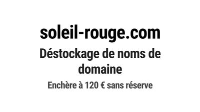 Nom de domaine soleil-rouge.com.
