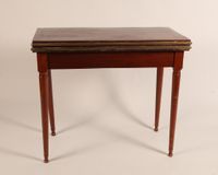 Table à jeux en acajou et placage d'acajou, cerné d'une ling… (photo 5)