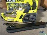 a picture of a chainsaw and a box of tools