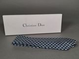 christian dior tie in blue and white with box