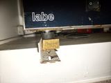 a close up of a machine that has a label on it