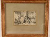 an image of a drawing of a group of people sitting in a room
