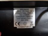 a close up of a label on a microwave