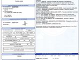 an image of a car registration form with a barcode on it