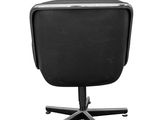 an image of a black office chair sitting on top of a metal base