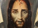 an image of a painting of a man with a cross on his forehead