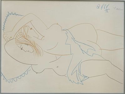 D'après Pablo PICASSO (1881-1973) Femmes allongées, Estampe …