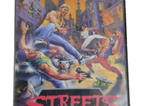 un jeu vidéo intitulé « Streets of Rage » sur fond blanc