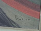 a picture of a painting on the wall of a building