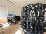 a large machine that is sitting in the middle of a room