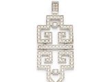 un pendentif Art déco en diamant