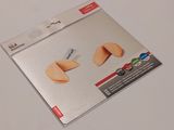 a piece of paper with a picture of a fortune cookie on it