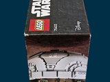 a box that has a lego star wars vehicle inside of it