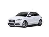une Audi blanche sur fond blanc