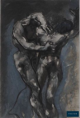 une image d'un dessin en noir et blanc d'un homme et d'une femme