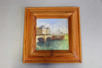 a picture of a painting hanging on a wall