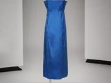 an image of a blue dress on a mannequin stand