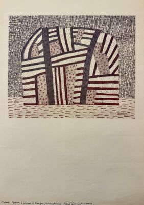 une image représentant un dessin d'un panier posé sur une table
