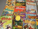 a lot of children ' s books sitting on a table