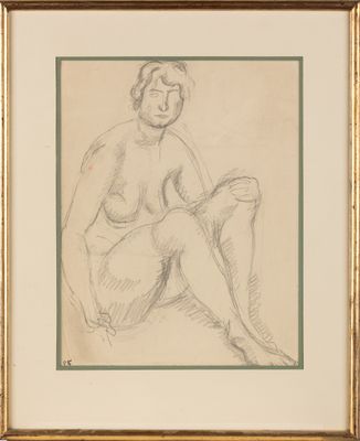 l'image d'un dessin d'une femme assise sur le sol