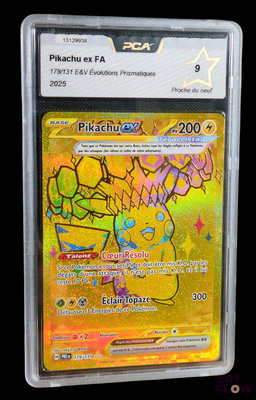 une image d'une carte Pokémon dans un étui en plastique