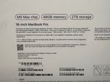 the back of the box of the macbook pro with a price tag on it