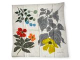 une image représentant un morceau de tissu orné de fleurs