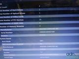 a lot of information on the screen of the computer