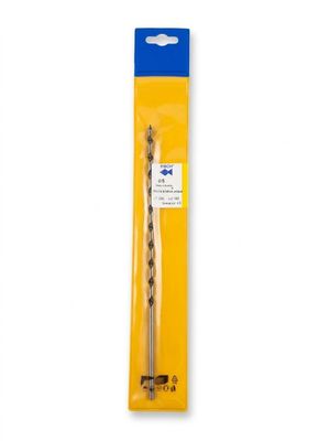 la brosse à dents se trouve dans un emballage avec un manche bleu