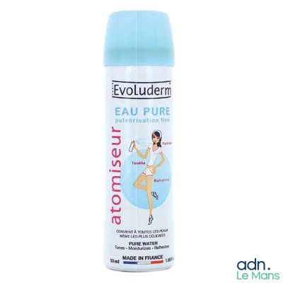 a close up of a spray of deodorant on a white background