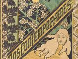 un livre sur lequel figure l'image d'une femme et d'un lion