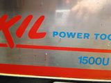 a sign that says skill power tools on the side of a truck