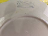 a close up of a plate on a table