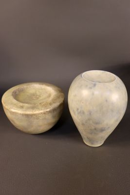 Jean GIREL (né en 1947). Deux coupes tronconiques en céramiq…