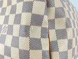 louis vuitton damier canvas and leather handbag