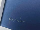 a picture of a picture of a person writing on the wall