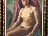 une image représentant un tableau sur lequel figure un homme nu assis sur une chaise