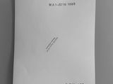 a white piece of paper with a black and white image on it