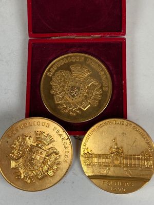 (Thème Exposition). Lot, Médaille EXPOSITION Industrielle & …