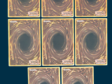 six squares of gold and black in the shape of a spiral